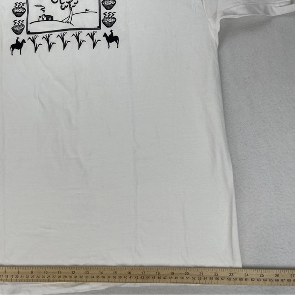 VTG Hanes Beefy Albuquerque Southwestern Aztec Mens XL Single Stitch Shirt - Picture 7 of 9